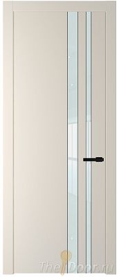 Дверь Profil Doors 20PW цвет Кремовая Магнолия (RAL 120-04) стекло Lacobel Белый лак молдинг Черный матовый Дверь Profil Doors 20PW цвет Кремовая Магнолия (RAL 120-04) стекло Lacobel Белый лак молдинг Черный матовый
