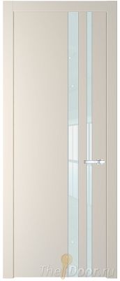 Дверь Profil Doors 20PW цвет Кремовая Магнолия (RAL 120-04) стекло Lacobel Белый лак молдинг Серебро Дверь Profil Doors 20PW цвет Кремовая Магнолия (RAL 120-04) стекло Lacobel Белый лак молдинг Серебро