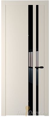 Дверь Profil Doors 20PW цвет Кремовая Магнолия (RAL 120-04) стекло Lacobel Черный лак молдинг Черный матовый Дверь Profil Doors 20PW цвет Кремовая Магнолия (RAL 120-04) стекло Lacobel Черный лак молдинг Черный матовый