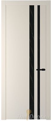 Дверь Profil Doors 20PW цвет Кремовая Магнолия (RAL 120-04) стекло Неро мрамор молдинг Черный матовый Дверь Profil Doors 20PW цвет Кремовая Магнолия (RAL 120-04) стекло Неро мрамор молдинг Черный матовый