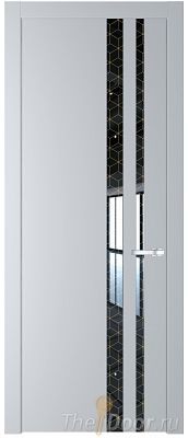 Дверь Profil Doors 20PW цвет Лайт Грей (RAL 870-01) стекло Лоран узор золото молдинг Серебро Дверь Profil Doors 20PW цвет Лайт Грей (RAL 870-01) стекло Лоран узор золото молдинг Серебро