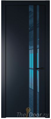 Дверь Profil Doors 20PW цвет Нэви Блу (RAL 7016) стекло Зеркало Blue молдинг Черный матовый Дверь Profil Doors 20PW цвет Нэви Блу (RAL 7016) стекло Зеркало Blue молдинг Черный матовый