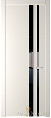Дверь Profil Doors 20PW цвет Перламутр белый стекло Lacobel Черный лак молдинг Серебро Дверь Profil Doors 20PW цвет Перламутр белый стекло Lacobel Черный лак молдинг Серебро