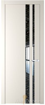 Дверь Profil Doors 20PW цвет Перламутр белый стекло Лоран узор золото молдинг Серебро Дверь Profil Doors 20PW цвет Перламутр белый стекло Лоран узор золото молдинг Серебро
