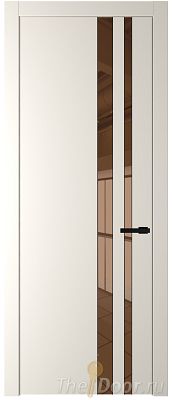 Дверь Profil Doors 20PW цвет Перламутр белый стекло Зеркало Bronza молдинг Черный матовый Дверь Profil Doors 20PW цвет Перламутр белый стекло Зеркало Bronza молдинг Черный матовый