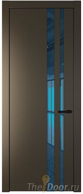 Дверь Profil Doors 20PW цвет Перламутр бронза стекло Зеркало Blue молдинг Черный матовый Дверь Profil Doors 20PW цвет Перламутр бронза стекло Зеркало Blue молдинг Черный матовый