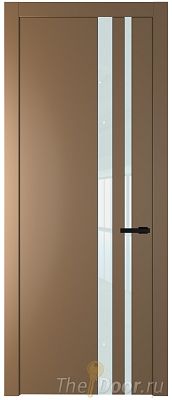 Дверь Profil Doors 20PW цвет Перламутр золото стекло Lacobel Белый лак молдинг Черный матовый Дверь Profil Doors 20PW цвет Перламутр золото стекло Lacobel Белый лак молдинг Черный матовый