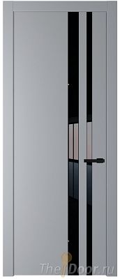 Дверь Profil Doors 20PW цвет Смоки (RAL 870-02) стекло Lacobel Черный лак молдинг Черный матовый Дверь Profil Doors 20PW цвет Смоки (RAL 870-02) стекло Lacobel Черный лак молдинг Черный матовый