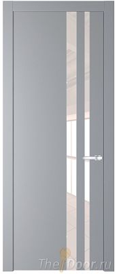 Дверь Profil Doors 20PW цвет Смоки (RAL 870-02) стекло Lacobel Перламутровый лак молдинг Серебро Дверь Profil Doors 20PW цвет Смоки (RAL 870-02) стекло Lacobel Перламутровый лак молдинг Серебро