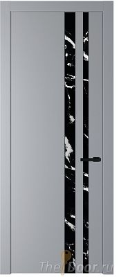 Дверь Profil Doors 20PW цвет Смоки (RAL 870-02) стекло Нефи черный узор серебро молдинг Черный матовый Дверь Profil Doors 20PW цвет Смоки (RAL 870-02) стекло Нефи черный узор серебро молдинг Черный матовый