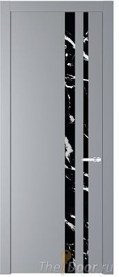 Дверь Profil Doors 20PW цвет Смоки (RAL 870-02) стекло Нефи черный узор серебро молдинг Серебро Дверь Profil Doors 20PW цвет Смоки (RAL 870-02) стекло Нефи черный узор серебро молдинг Серебро