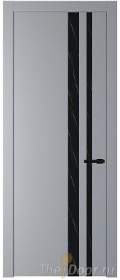 Дверь Profil Doors 20PW цвет Смоки (RAL 870-02) стекло Неро мрамор молдинг Черный матовый Дверь Profil Doors 20PW цвет Смоки (RAL 870-02) стекло Неро мрамор молдинг Черный матовый