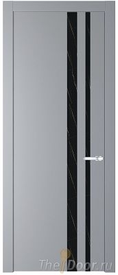 Дверь Profil Doors 20PW цвет Смоки (RAL 870-02) стекло Неро мрамор молдинг Серебро Дверь Profil Doors 20PW цвет Смоки (RAL 870-02) стекло Неро мрамор молдинг Серебро