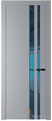 Дверь Profil Doors 20PW цвет Смоки (RAL 870-02) стекло Зеркало Blue молдинг Черный матовый Дверь Profil Doors 20PW цвет Смоки (RAL 870-02) стекло Зеркало Blue молдинг Черный матовый