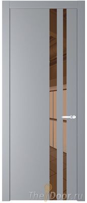 Дверь Profil Doors 20PW цвет Смоки (RAL 870-02) стекло Зеркало Bronza молдинг Серебро Дверь Profil Doors 20PW цвет Смоки (RAL 870-02) стекло Зеркало Bronza молдинг Серебро