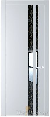 Дверь Profil Doors 20PW цвет Вайт (RAL 110 96 02) стекло Лоран узор золото молдинг Серебро Дверь Profil Doors 20PW цвет Вайт (RAL 110 96 02) стекло Лоран узор золото молдинг Серебро
