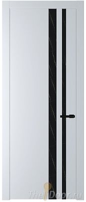 Дверь Profil Doors 20PW цвет Вайт (RAL 110 96 02) стекло Неро мрамор молдинг Черный матовый Дверь Profil Doors 20PW цвет Вайт (RAL 110 96 02) стекло Неро мрамор молдинг Черный матовый