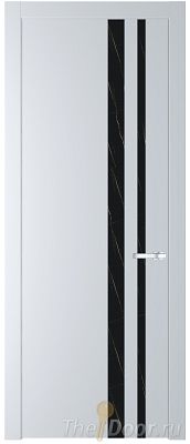 Дверь Profil Doors 20PW цвет Вайт (RAL 110 96 02) стекло Неро мрамор молдинг Серебро Дверь Profil Doors 20PW цвет Вайт (RAL 110 96 02) стекло Неро мрамор молдинг Серебро