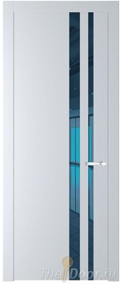 Дверь Profil Doors 20PW цвет Вайт (RAL 110 96 02) стекло Зеркало Blue молдинг Серебро Дверь Profil Doors 20PW цвет Вайт (RAL 110 96 02) стекло Зеркало Blue молдинг Серебро