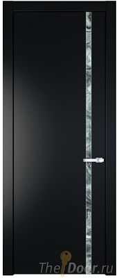 Дверь Profil Doors 21PW цвет Блэк стекло Атриум серебро молдинг Серебро