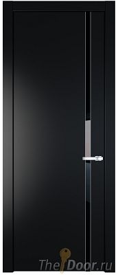 Дверь Profil Doors 21PW цвет Блэк стекло Lacobel Черный лак молдинг Серебро Дверь Profil Doors 21PW цвет Блэк стекло Lacobel Черный лак молдинг Серебро