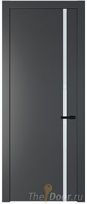 Дверь Profil Doors 21PW цвет Графит (Pantone 425С) стекло Lacobel Белый лак молдинг Черный матовый Дверь Profil Doors 21PW цвет Графит (Pantone 425С) стекло Lacobel Белый лак молдинг Черный матовый