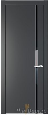 Дверь Profil Doors 21PW цвет Графит (Pantone 425С) стекло Lacobel Черный лак молдинг Серебро Дверь Profil Doors 21PW цвет Графит (Pantone 425С) стекло Lacobel Черный лак молдинг Серебро