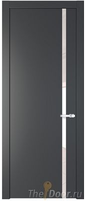Дверь Profil Doors 21PW цвет Графит (Pantone 425С) стекло Lacobel Перламутровый лак молдинг Серебро Дверь Profil Doors 21PW цвет Графит (Pantone 425С) стекло Lacobel Перламутровый лак молдинг Серебро