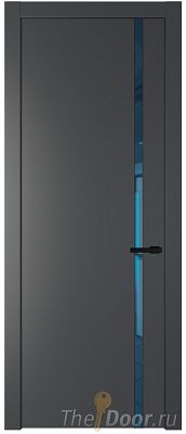 Дверь Profil Doors 21PW цвет Графит (Pantone 425С) стекло Зеркало Blue молдинг Черный матовый Дверь Profil Doors 21PW цвет Графит (Pantone 425С) стекло Зеркало Blue молдинг Черный матовый
