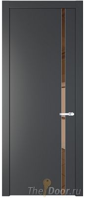 Дверь Profil Doors 21PW цвет Графит (Pantone 425С) стекло Зеркало Bronza молдинг Серебро Дверь Profil Doors 21PW цвет Графит (Pantone 425С) стекло Зеркало Bronza молдинг Серебро
