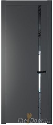 Дверь Profil Doors 21PW цвет Графит (Pantone 425С) стекло Зеркало молдинг Черный матовый Дверь Profil Doors 21PW цвет Графит (Pantone 425С) стекло Зеркало молдинг Черный матовый