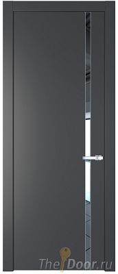 Дверь Profil Doors 21PW цвет Графит (Pantone 425С) стекло Зеркало молдинг Серебро Дверь Profil Doors 21PW цвет Графит (Pantone 425С) стекло Зеркало молдинг Серебро
