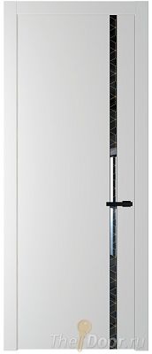 Дверь Profil Doors 21PW цвет Крем Вайт (RAL 120-02) стекло Лоран узор золото молдинг Черный матовый Дверь Profil Doors 21PW цвет Крем Вайт (RAL 120-02) стекло Лоран узор золото молдинг Черный матовый