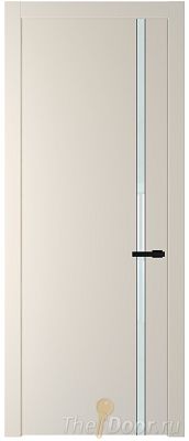 Дверь Profil Doors 21PW цвет Кремовая Магнолия (RAL 120-04) стекло Lacobel Белый лак молдинг Черный матовый Дверь Profil Doors 21PW цвет Кремовая Магнолия (RAL 120-04) стекло Lacobel Белый лак молдинг Черный матовый
