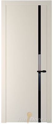 Дверь Profil Doors 21PW цвет Кремовая Магнолия (RAL 120-04) стекло Lacobel Черный лак молдинг Черный матовый Дверь Profil Doors 21PW цвет Кремовая Магнолия (RAL 120-04) стекло Lacobel Черный лак молдинг Черный матовый