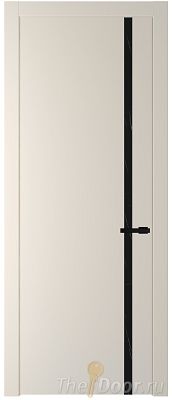 Дверь Profil Doors 21PW цвет Кремовая Магнолия (RAL 120-04) стекло Неро мрамор молдинг Черный матовый Дверь Profil Doors 21PW цвет Кремовая Магнолия (RAL 120-04) стекло Неро мрамор молдинг Черный матовый