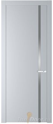 Дверь Profil Doors 21PW цвет Лайт Грей (RAL 870-01) стекло Lacobel Серебро Матлак молдинг Серебро