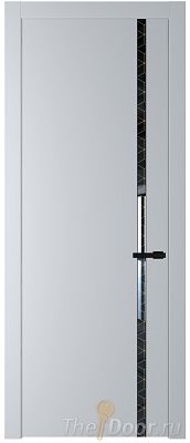Дверь Profil Doors 21PW цвет Лайт Грей (RAL 870-01) стекло Лоран узор золото молдинг Черный матовый Дверь Profil Doors 21PW цвет Лайт Грей (RAL 870-01) стекло Лоран узор золото молдинг Черный матовый