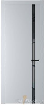 Дверь Profil Doors 21PW цвет Лайт Грей (RAL 870-01) стекло Зеркало Grey молдинг Черный матовый