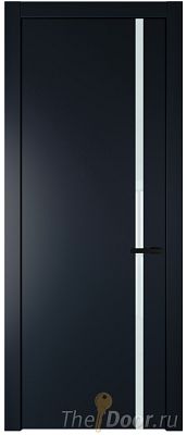 Дверь Profil Doors 21PW цвет Нэви Блу (RAL 7016) стекло Lacobel Белый лак молдинг Черный матовый Дверь Profil Doors 21PW цвет Нэви Блу (RAL 7016) стекло Lacobel Белый лак молдинг Черный матовый