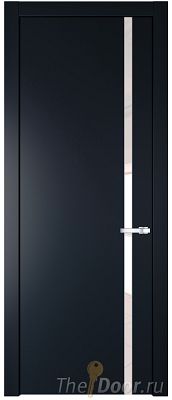 Дверь Profil Doors 21PW цвет Нэви Блу (RAL 7016) стекло Lacobel Перламутровый лак молдинг Серебро Дверь Profil Doors 21PW цвет Нэви Блу (RAL 7016) стекло Lacobel Перламутровый лак молдинг Серебро