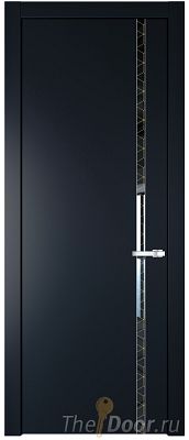 Дверь Profil Doors 21PW цвет Нэви Блу (RAL 7016) стекло Лоран узор золото молдинг Серебро Дверь Profil Doors 21PW цвет Нэви Блу (RAL 7016) стекло Лоран узор золото молдинг Серебро