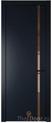 Дверь Profil Doors 21PW цвет Нэви Блу (RAL 7016) стекло Зеркало Bronza молдинг Черный матовый Дверь Profil Doors 21PW цвет Нэви Блу (RAL 7016) стекло Зеркало Bronza молдинг Черный матовый