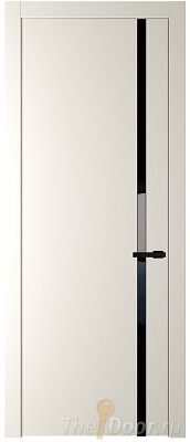 Дверь Profil Doors 21PW цвет Перламутр белый стекло Lacobel Черный лак молдинг Черный матовый Дверь Profil Doors 21PW цвет Перламутр белый стекло Lacobel Черный лак молдинг Черный матовый