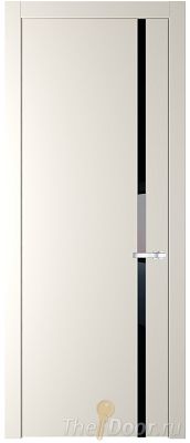 Дверь Profil Doors 21PW цвет Перламутр белый стекло Lacobel Черный лак молдинг Серебро Дверь Profil Doors 21PW цвет Перламутр белый стекло Lacobel Черный лак молдинг Серебро