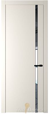 Дверь Profil Doors 21PW цвет Перламутр белый стекло Зеркало молдинг Черный матовый Дверь Profil Doors 21PW цвет Перламутр белый стекло Зеркало молдинг Черный матовый