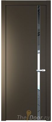Дверь Profil Doors 21PW цвет Перламутр бронза стекло Зеркало молдинг Серебро