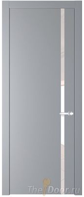 Дверь Profil Doors 21PW цвет Смоки (RAL 870-02) стекло Lacobel Перламутровый лак молдинг Серебро Дверь Profil Doors 21PW цвет Смоки (RAL 870-02) стекло Lacobel Перламутровый лак молдинг Серебро