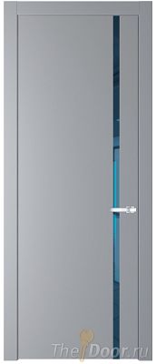 Дверь Profil Doors 21PW цвет Смоки (RAL 870-02) стекло Зеркало Blue молдинг Серебро Дверь Profil Doors 21PW цвет Смоки (RAL 870-02) стекло Зеркало Blue молдинг Серебро