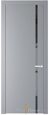 Дверь Profil Doors 21PW цвет Смоки (RAL 870-02) стекло Зеркало Grey молдинг Серебро